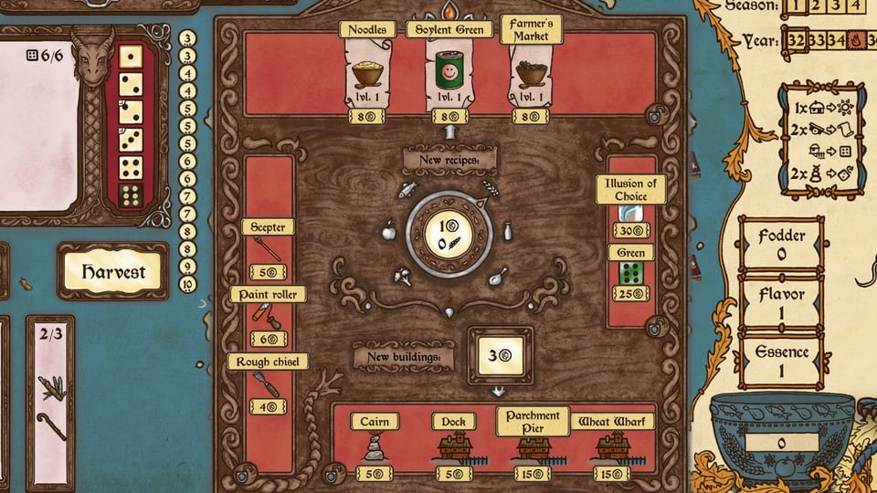 Feed the Scorchpot shop and recipe slot purchase screenshot